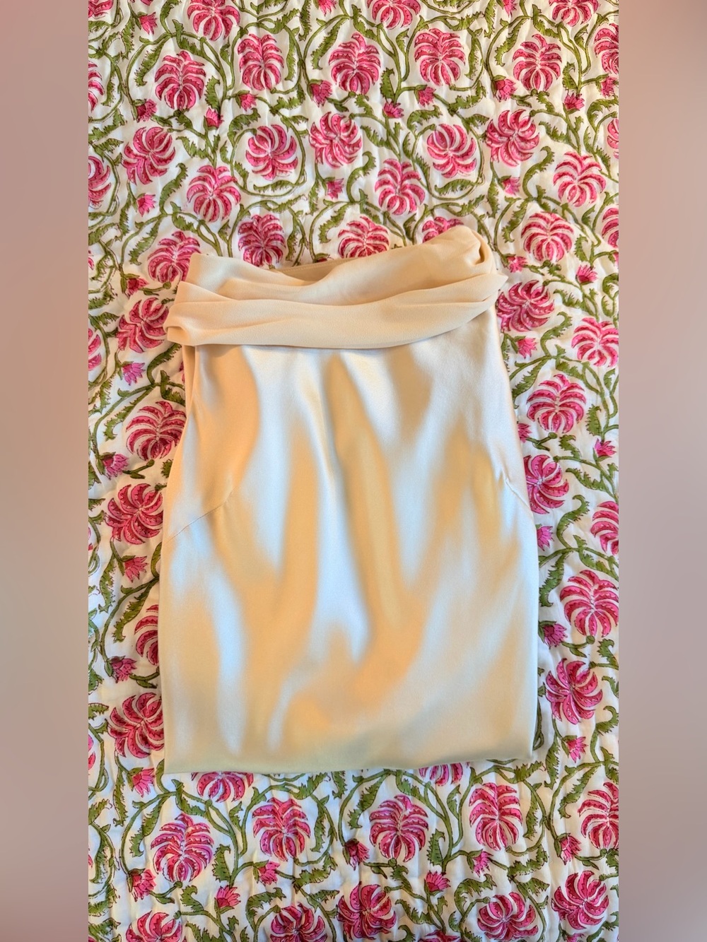 Reformation Jonelle Silk Dress In Almond, NWOT, NEVER WORN, NO FLAWS. - Picture 16 of 16